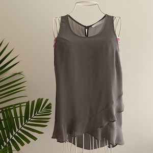 Lush Sleeveless, Tiered Top / XS